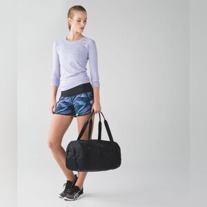 Lululemon Run Times Short *4-way Stretch 4" Pretty Prism Multi / Black Size 10